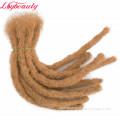 100% Hand Made Human Hair Dreadlock Extensions Dirty Blonde Locs For Men Women Hippie Afro Crochet Braiding Faux Locs Dreads